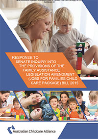 ACA submission to the Jobs For Families Child Care Assistance Package Senate Inquiry