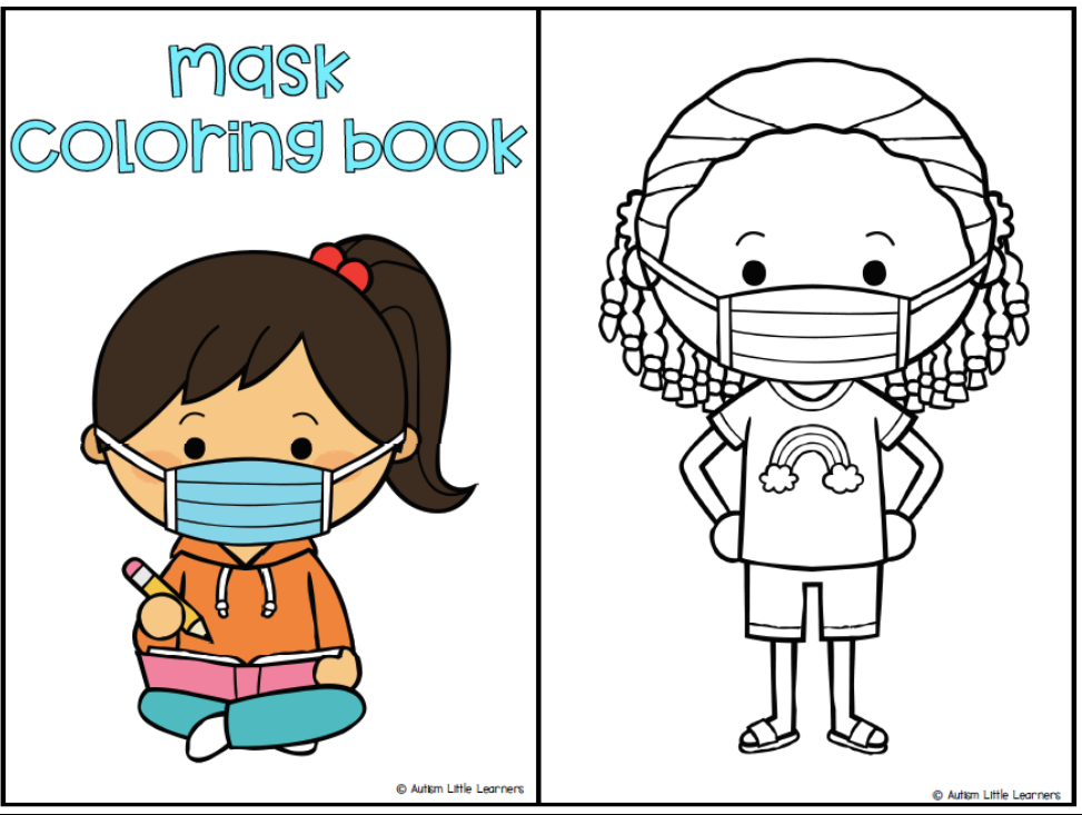 Mask ColouringBook