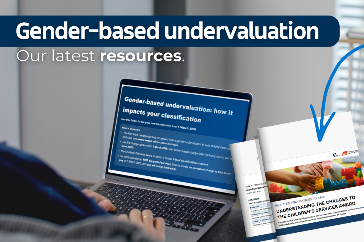 Decoding the Gender-based Undervaluation Review: Our Essential Guidance Tools for ECEC Providers